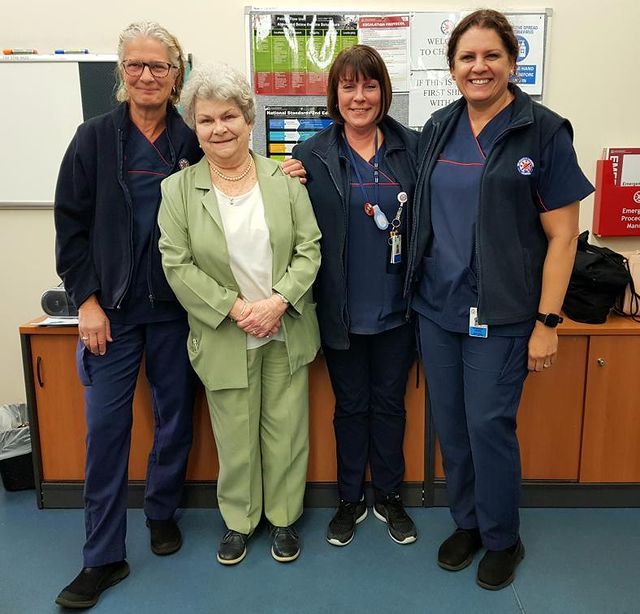 Kim Luby AH CNS, Heather Chitty, Robyn Mortell AH Nurse Manager, Rebecca Crabbe AH Bed Manager