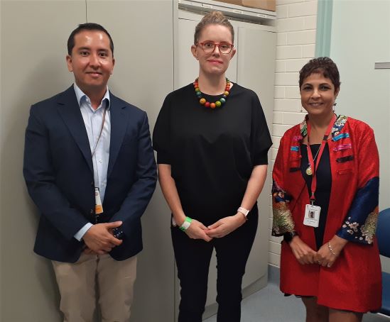 Dr Kuthubutheen, Hannah McPierze and Dr Tavora-Vierira
