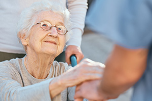 Older adultin a wheelchair