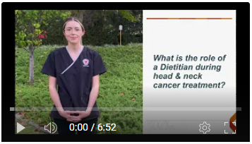 Eating well during head and neck cancer treatment video still