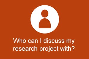 Who can I discuss my research project with?