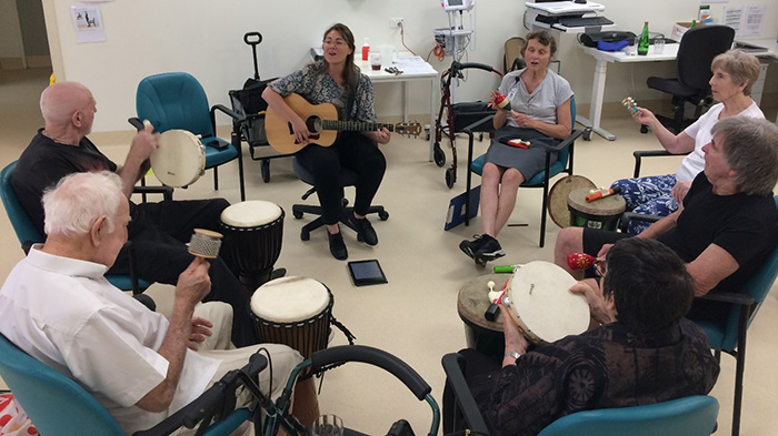 Music therapy group at OPH