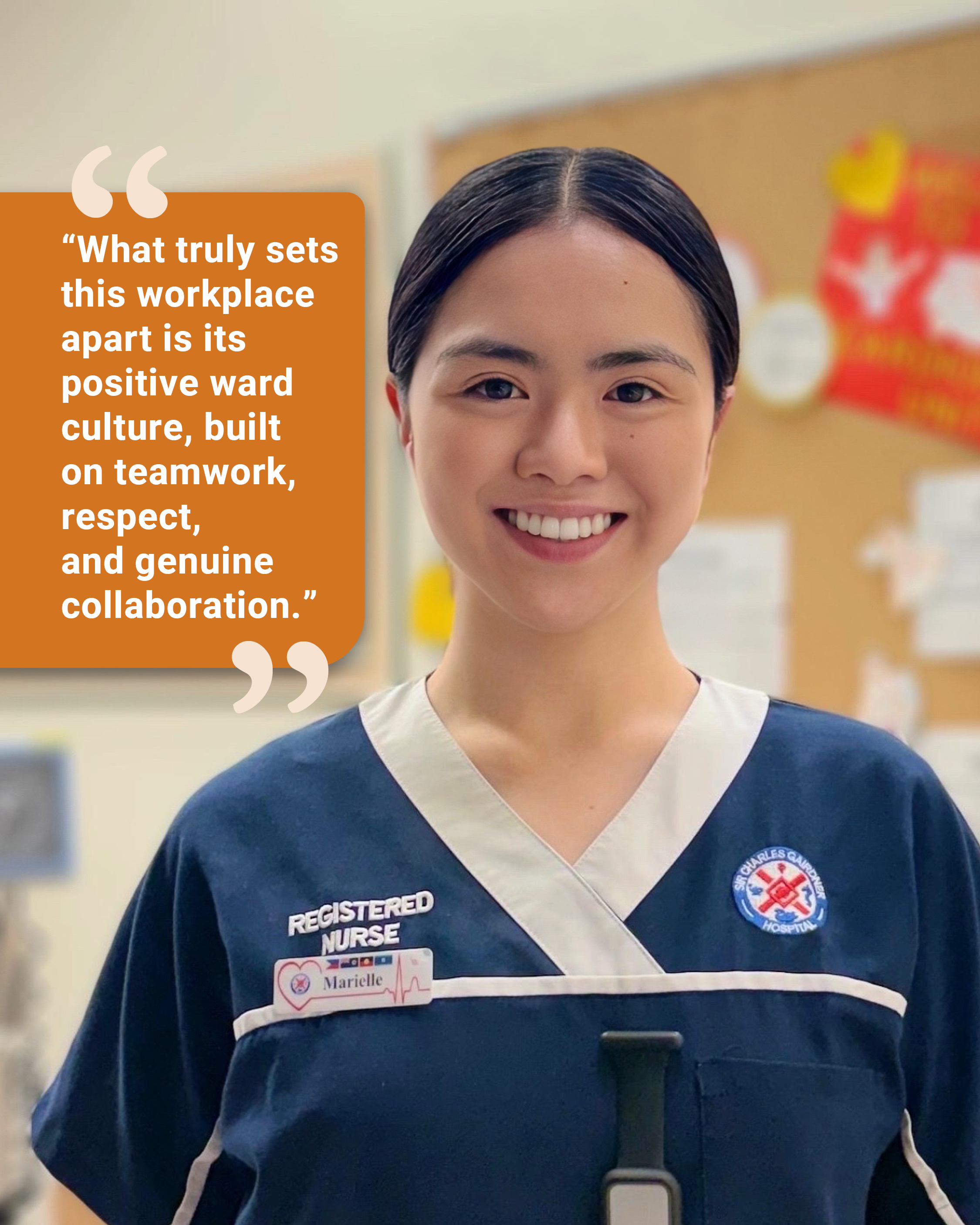 Nurse Marielle at SCGH