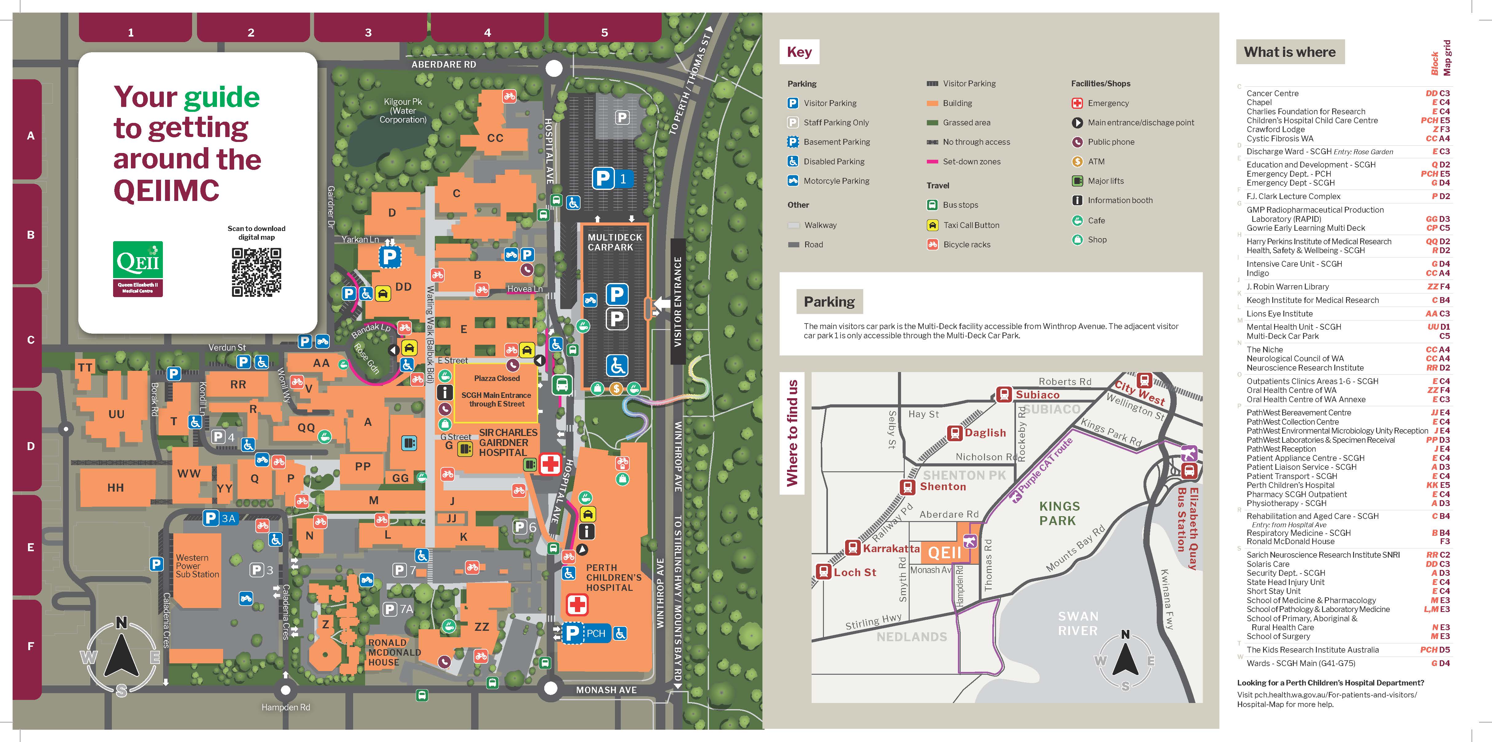 QEII Site Map